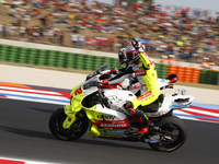 The warm-up session of the San Marino MotoGP Grand Prix takes place at the Misano World Circuit Marco-Simoncelli in Misano Adriatico, Italy,...