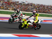 The warm-up session of the San Marino MotoGP Grand Prix takes place at the Misano World Circuit Marco-Simoncelli in Misano Adriatico, Italy,...