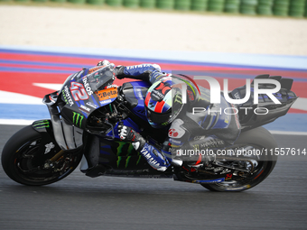 The warm-up session of the San Marino MotoGP Grand Prix takes place at the Misano World Circuit Marco-Simoncelli in Misano Adriatico, Italy,...