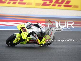 The warm-up session of the San Marino MotoGP Grand Prix takes place at the Misano World Circuit Marco-Simoncelli in Misano Adriatico, Italy,...