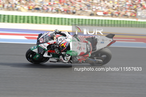 The warm-up session of the San Marino MotoGP Grand Prix takes place at the Misano World Circuit Marco-Simoncelli in Misano Adriatico, Italy,...