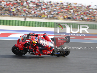 The warm-up session of the San Marino MotoGP Grand Prix takes place at the Misano World Circuit Marco-Simoncelli in Misano Adriatico, Italy,...