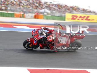 The warm-up session of the San Marino MotoGP Grand Prix takes place at the Misano World Circuit Marco-Simoncelli in Misano Adriatico, Italy,...