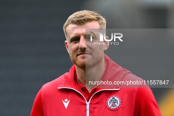 Michael Kelly of Accrington Stanley during the Sky Bet League 2 match between Notts County and Accrington Stanley at Meadow Lane in Nottingh...