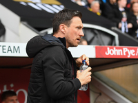 Stuart Maynard manages Notts County during the Sky Bet League 2 match between Notts County and Accrington Stanley at Meadow Lane in Nottingh...