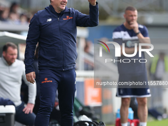 FC Halifax Town manager Chris Millington during the Vanarama National League match between Hartlepool United and FC Halifax Town at Victoria...