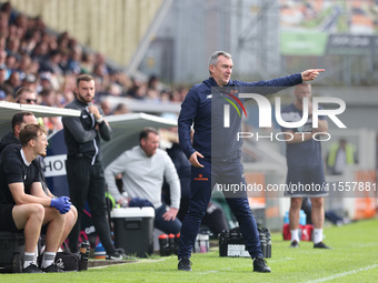 FC Halifax Town manager Chris Millington during the Vanarama National League match between Hartlepool United and FC Halifax Town at Victoria...