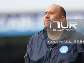 Hartlepool United physiotherapist Danny O'Connor during the Vanarama National League match between Hartlepool United and FC Halifax Town at...