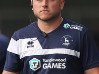 Hartlepool United goalkeeping coach Paul Woolston during the Vanarama National League match between Hartlepool United and FC Halifax Town at...