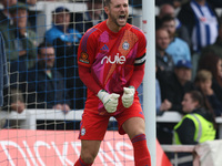 FC Halifax Town's Sam Johnson during the Vanarama National League match between Hartlepool United and FC Halifax Town at Victoria Park in Ha...