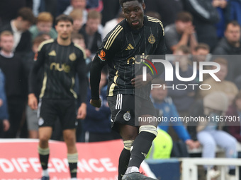 Andrew Oluwabori of FC Halifax Town is in action during the Vanarama National League match between Hartlepool United and FC Halifax Town at...