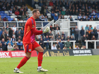 FC Halifax Town's Sam Johnson during the Vanarama National League match between Hartlepool United and FC Halifax Town at Victoria Park in Ha...