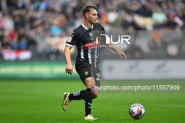 Nicholas Tsaroulla of Notts County during the Sky Bet League 2 match between Notts County and Accrington Stanley at Meadow Lane in Nottingha...