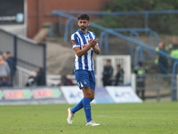 Hartlepool United's Jack Hunter applauds their fans after the Vanarama National League match between Hartlepool United and FC Halifax Town a...