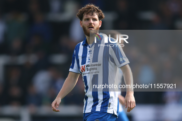 Hartlepool United's Anthony Mancini during the Vanarama National League match between Hartlepool United and FC Halifax Town at Victoria Park...