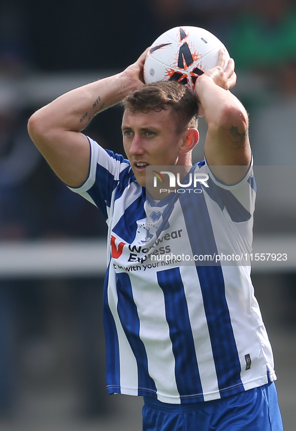 Hartlepool United's David Ferguson during the Vanarama National League match between Hartlepool United and FC Halifax Town at Victoria Park...