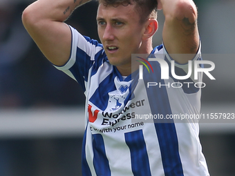 Hartlepool United's David Ferguson during the Vanarama National League match between Hartlepool United and FC Halifax Town at Victoria Park...