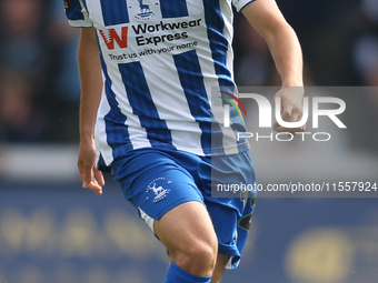 Hartlepool United's Joe Grey during the Vanarama National League match between Hartlepool United and FC Halifax Town at Victoria Park in Har...