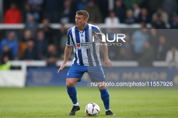 Hartlepool United's David Ferguson during the Vanarama National League match between Hartlepool United and FC Halifax Town at Victoria Park...