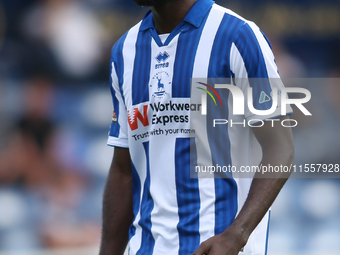 Hartlepool United's Emmanuel Dieseruvwe during the Vanarama National League match between Hartlepool United and FC Halifax Town at Victoria...