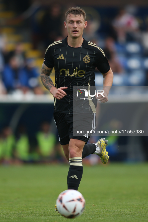 FC Halifax Town's Will Smith during the Vanarama National League match between Hartlepool United and FC Halifax Town at Victoria Park in Har...