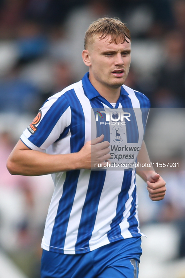 Hartlepool United's Billy Sass-Davies during the Vanarama National League match between Hartlepool United and FC Halifax Town at Victoria Pa...