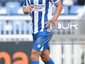 Hartlepool United's Greg Sloggett during the Vanarama National League match between Hartlepool United and FC Halifax Town at Victoria Park i...