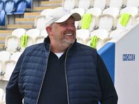 Manager Andy Woodman (Manager Bromley) prior to the Sky Bet League 2 match between Colchester United and Bromley at the Weston Homes Communi...