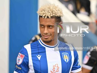 Lyle Taylor (33 Colchester United) during the Sky Bet League 2 match between Colchester United and Bromley at the Weston Homes Community Sta...