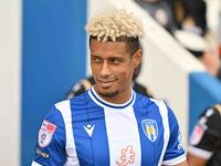 Lyle Taylor (33 Colchester United) during the Sky Bet League 2 match between Colchester United and Bromley at the Weston Homes Community Sta...