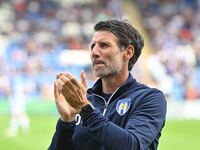 Manager Danny Cowley applauds fans during the Sky Bet League 2 match between Colchester United and Bromley at the Weston Homes Community Sta...