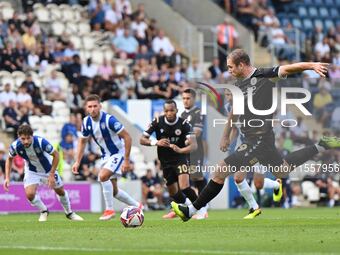 Michael Cheek (9 Bromley) scores from the penalty spot to make it 0-1 during the Sky Bet League 2 match between Colchester United and Bromle...