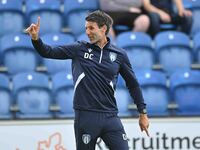 Manager Danny Cowley (Manager of Colchester United) gives a thumbs up prior to the Sky Bet League 2 match between Colchester United and Brom...