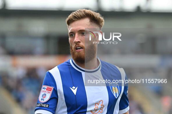 Teddy Bishop (8 Colchester United) looks on during the Sky Bet League 2 match between Colchester United and Bromley at the Weston Homes Comm...