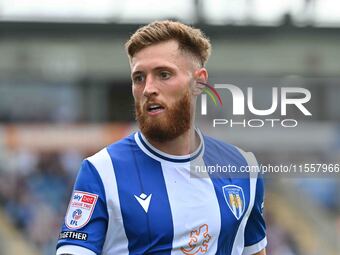 Teddy Bishop (8 Colchester United) looks on during the Sky Bet League 2 match between Colchester United and Bromley at the Weston Homes Comm...