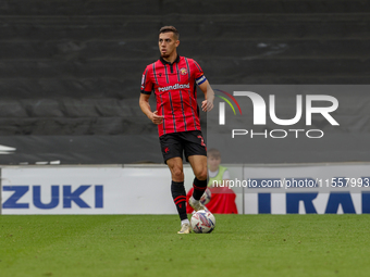 Walsall's captain Taylor Allen during the first half of the Sky Bet League 2 match between MK Dons and Walsall at Stadium MK in Milton Keyne...