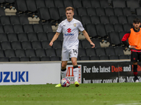 Milton Keynes Dons' Joe Tomlinson during the first half of the Sky Bet League 2 match between MK Dons and Walsall at Stadium MK in Milton Ke...