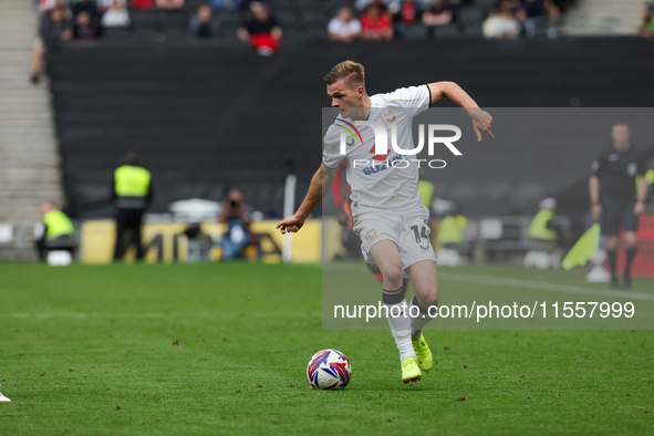 Milton Keynes Dons' Joe Tomlinson during the second half of the Sky Bet League 2 match between MK Dons and Walsall at Stadium MK in Milton K...