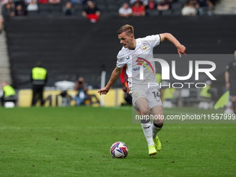 Milton Keynes Dons' Joe Tomlinson during the second half of the Sky Bet League 2 match between MK Dons and Walsall at Stadium MK in Milton K...