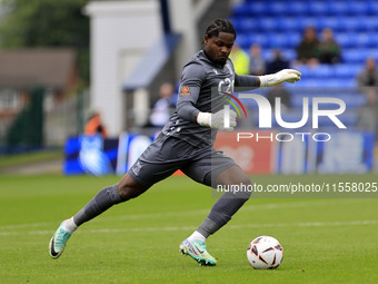 Collin Andeng of Southend United Football Club during the Vanarama National League match between Oldham Athletic and Southend United at Boun...