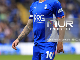 Tom Conlon of Oldham Athletic Association Football Club during the Vanarama National League match between Oldham Athletic and Southend Unite...