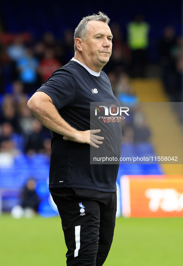 Micky Mellon (Team Manager) of Oldham Athletic Association Football Club during the Vanarama National League match between Oldham Athletic a...