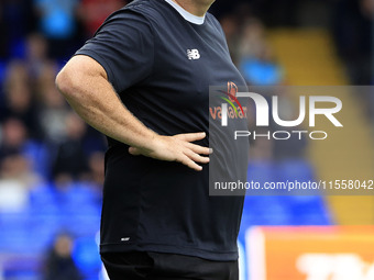 Micky Mellon (Team Manager) of Oldham Athletic Association Football Club during the Vanarama National League match between Oldham Athletic a...