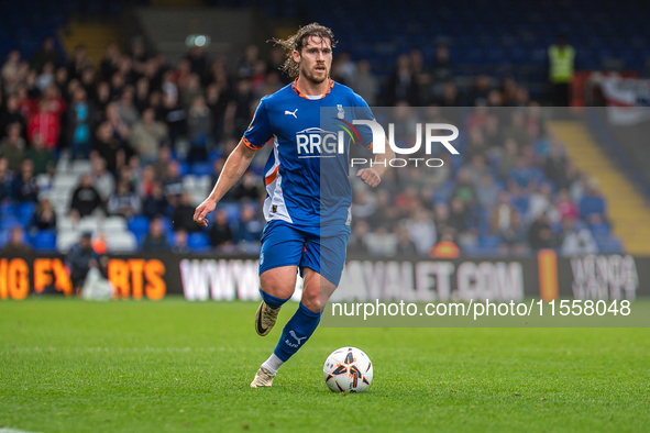 Oldham Athletic's Reagan Ogle during the Vanarama National League match between Oldham Athletic and Southend United at Boundary Park in Oldh...