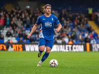 Oldham Athletic's Reagan Ogle during the Vanarama National League match between Oldham Athletic and Southend United at Boundary Park in Oldh...