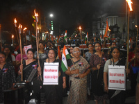 Citizens of Kolkata protest over the sexual assault and murder of a postgraduate woman doctor in Kolkata, India, on September 8, 2024. (