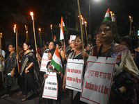 Citizens of Kolkata protest over the sexual assault and murder of a postgraduate woman doctor in Kolkata, India, on September 8, 2024. (