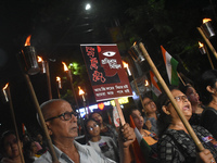 Citizens of Kolkata protest over the sexual assault and murder of a postgraduate woman doctor in Kolkata, India, on September 8, 2024. (