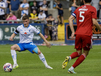 Barrow's Robbie Gotts is in action during the Sky Bet League 2 match between Barrow and Swindon Town at Holker Street in Barrow-in-Furness,...