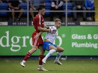 Andrew Dallas of Barrow in action during the Sky Bet League 2 match between Barrow and Swindon Town at Holker Street in Barrow-in-Furness, E...